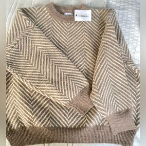 Oak + Fort - HERRINGBONE SWEATER